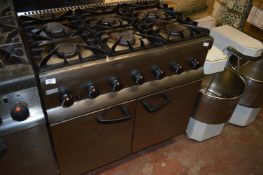 Lincat Six Burner Commercial Gas Cooker over Oven