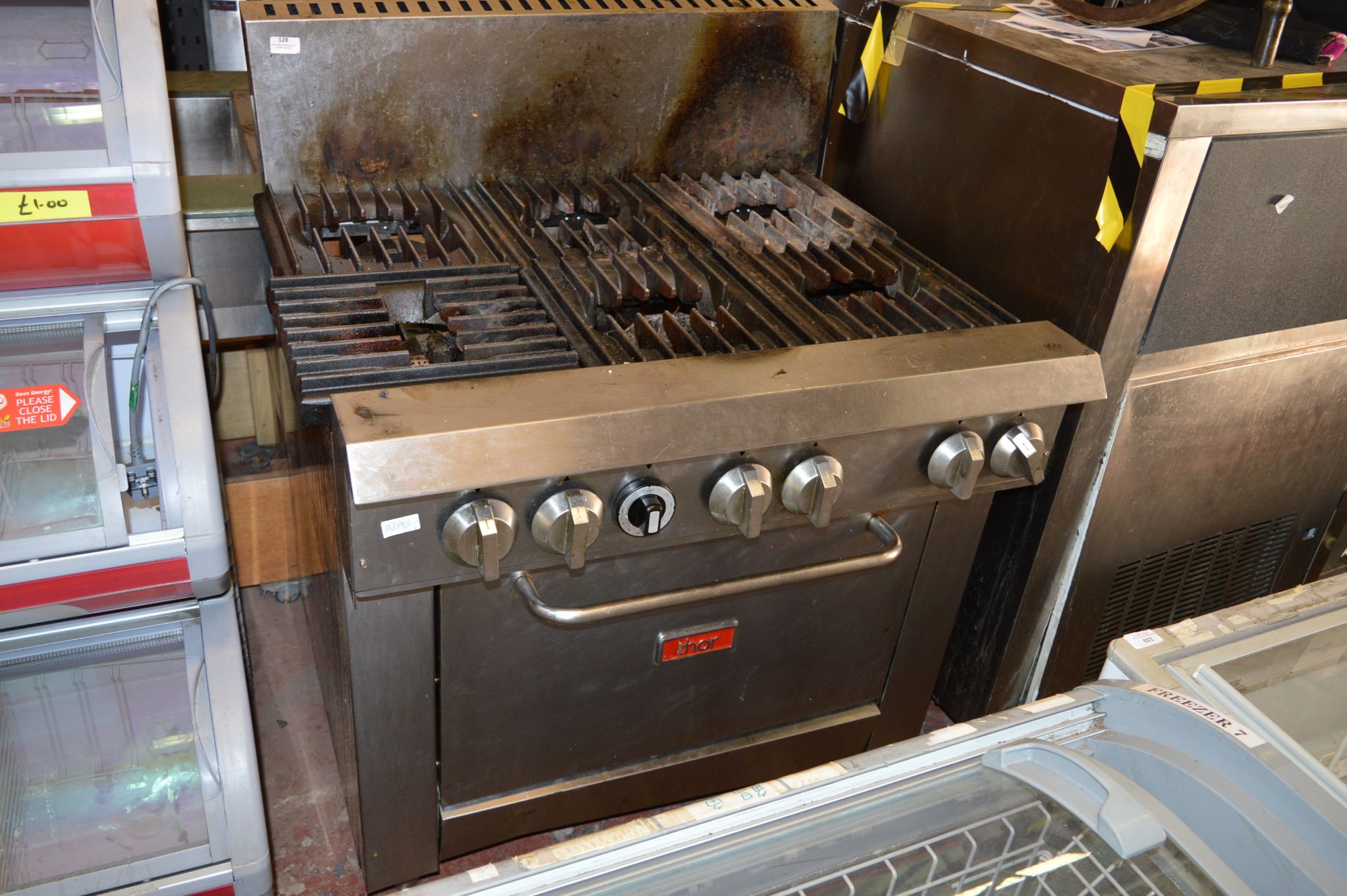 *Thor Six Burner Commercial Cooker over Oven