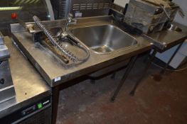 Stainless Steel Commercial Sink Unit with Taps and