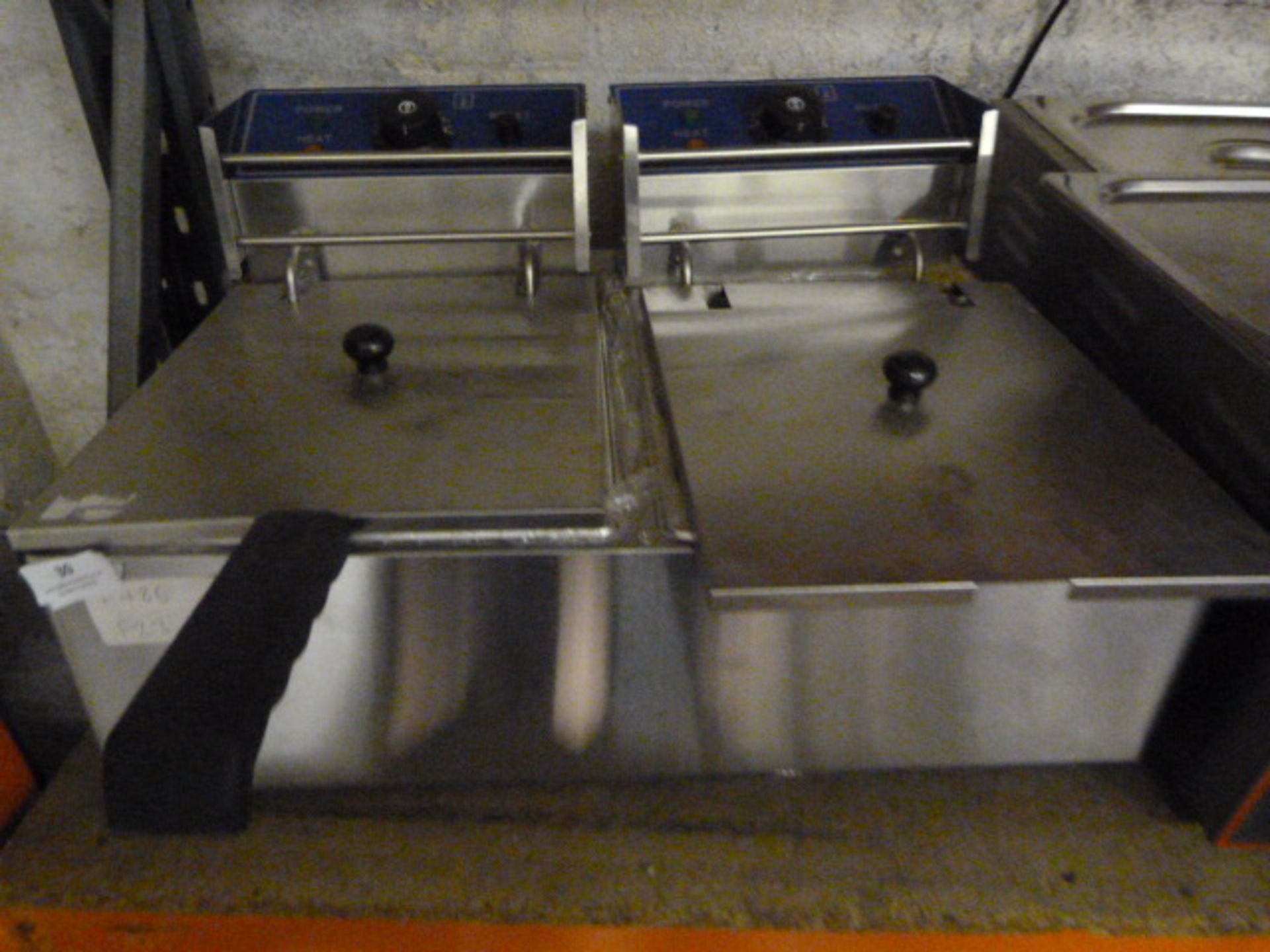 *Stainless Steel Two Compartment, Two Basket Fryer