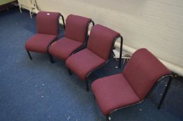 *Four Upholstered Children's Reception Chairs