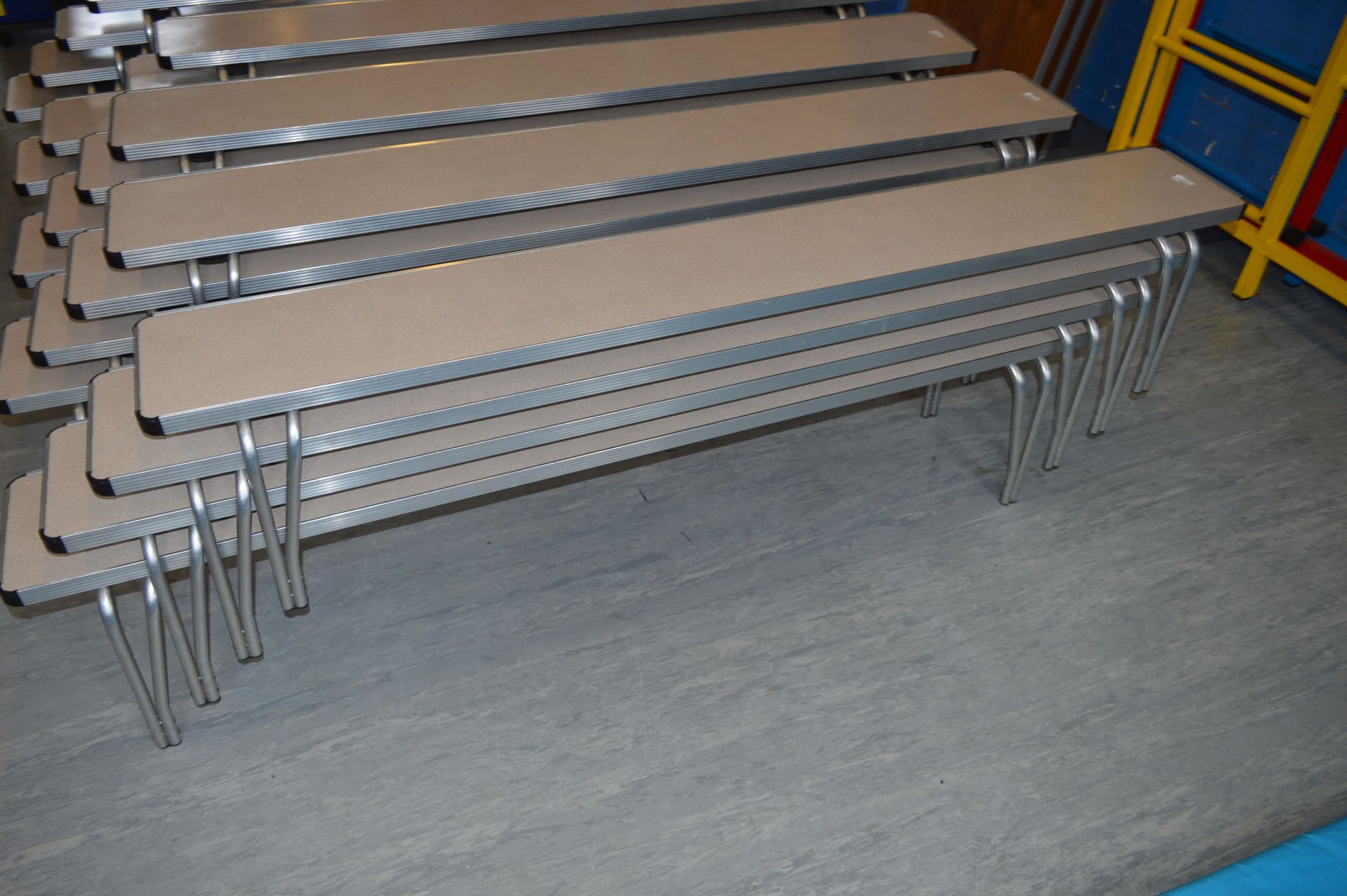 *Four Light Weight Aluminium Benches with Folding