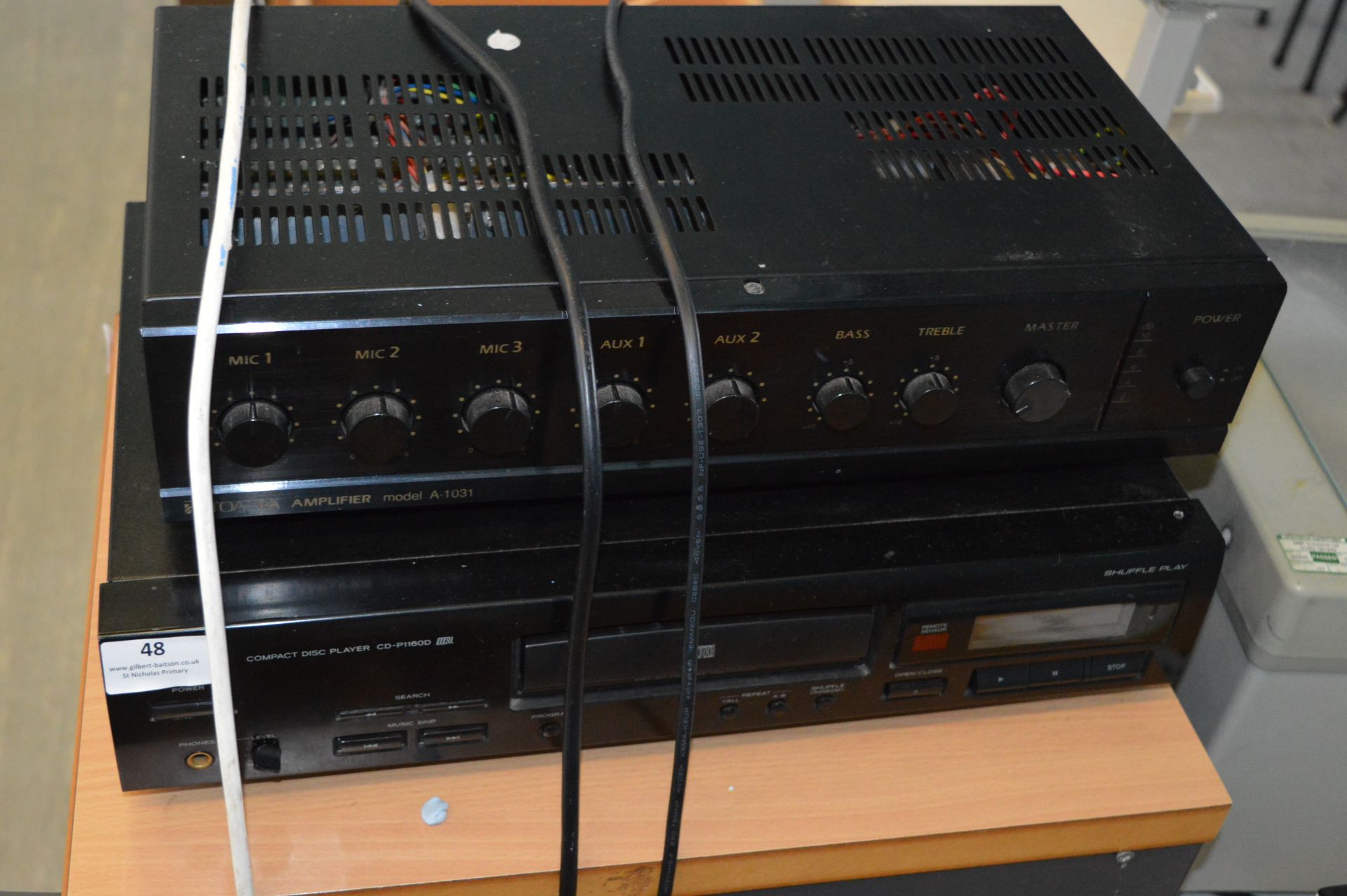 *Toa PA Amplifier Model:A-1031 with Teac CD Player