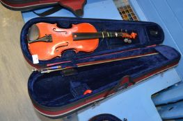 *Half Size School Violin with Bow in Carry Case