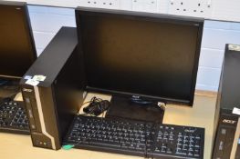 *Acer Desktop Computer with Window 7 OS, Monitor,