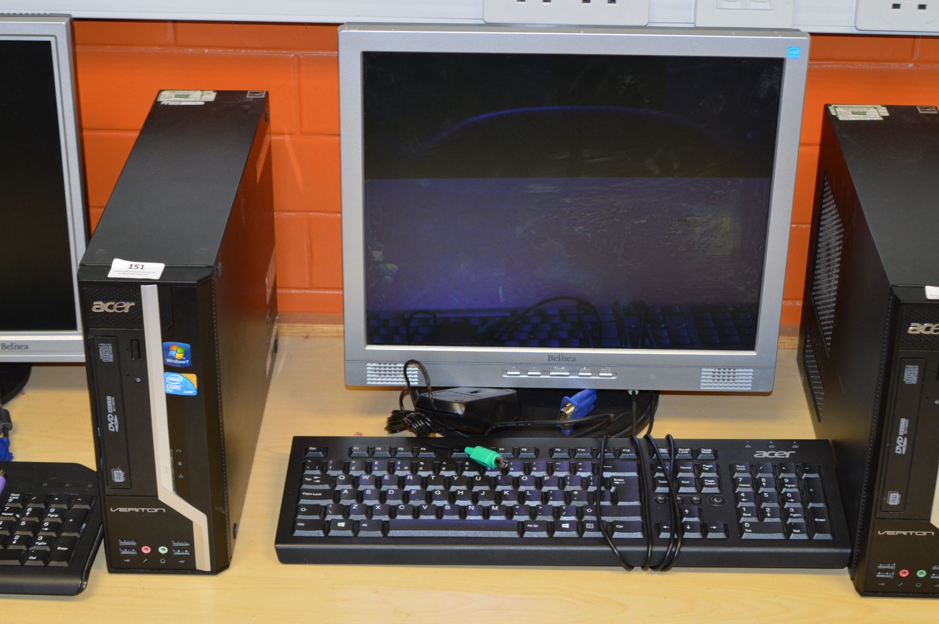 *Acer Desktop Computer with Window 7 OS, Monitor,