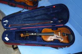 *Half Size School Violin with Bow in Carry Case