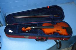 *Three Quarter Size School Violin with Bow in Carry