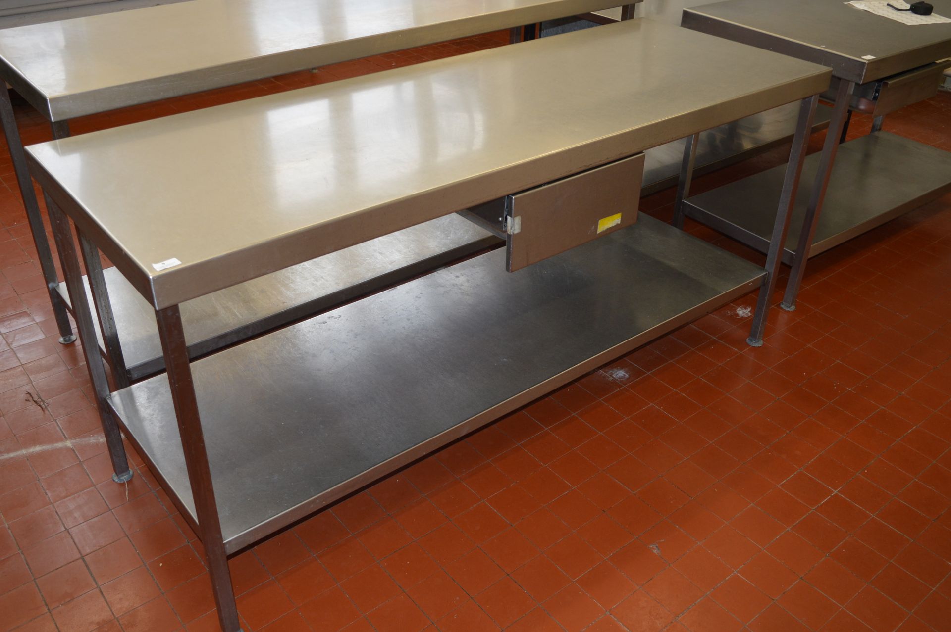 *Stainless Steel Preparation Table with Undershelf