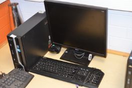 *Acer Desktop Computer with Window 7 OS, Monitor,