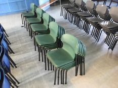 *Twenty Five Green Stackable School Chairs