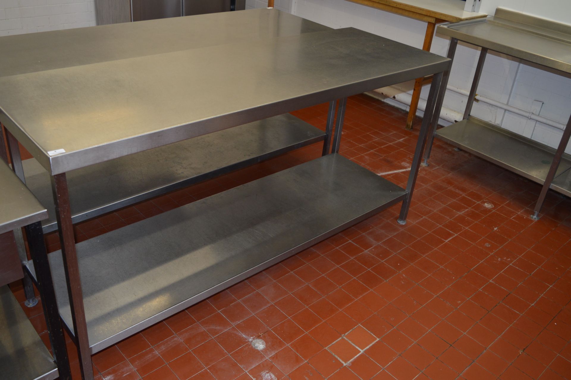 *Stainless Steel Preparation Table with Undershelf