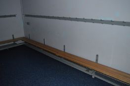 *Three Lengths of Wall Mounted Bench Units with Co