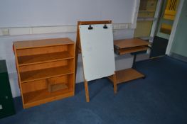 *Easel, Open Fronted Bookcase and a Computer Desk