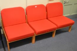 *Three Red Reception Chairs