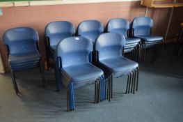 *Thirty Five Stackable Chairs (Blue)