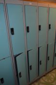 Bank of Six Link Cubical Lockers