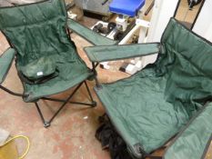 Two Folding Camping Chairs