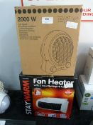 Two 2000W Fan Heaters