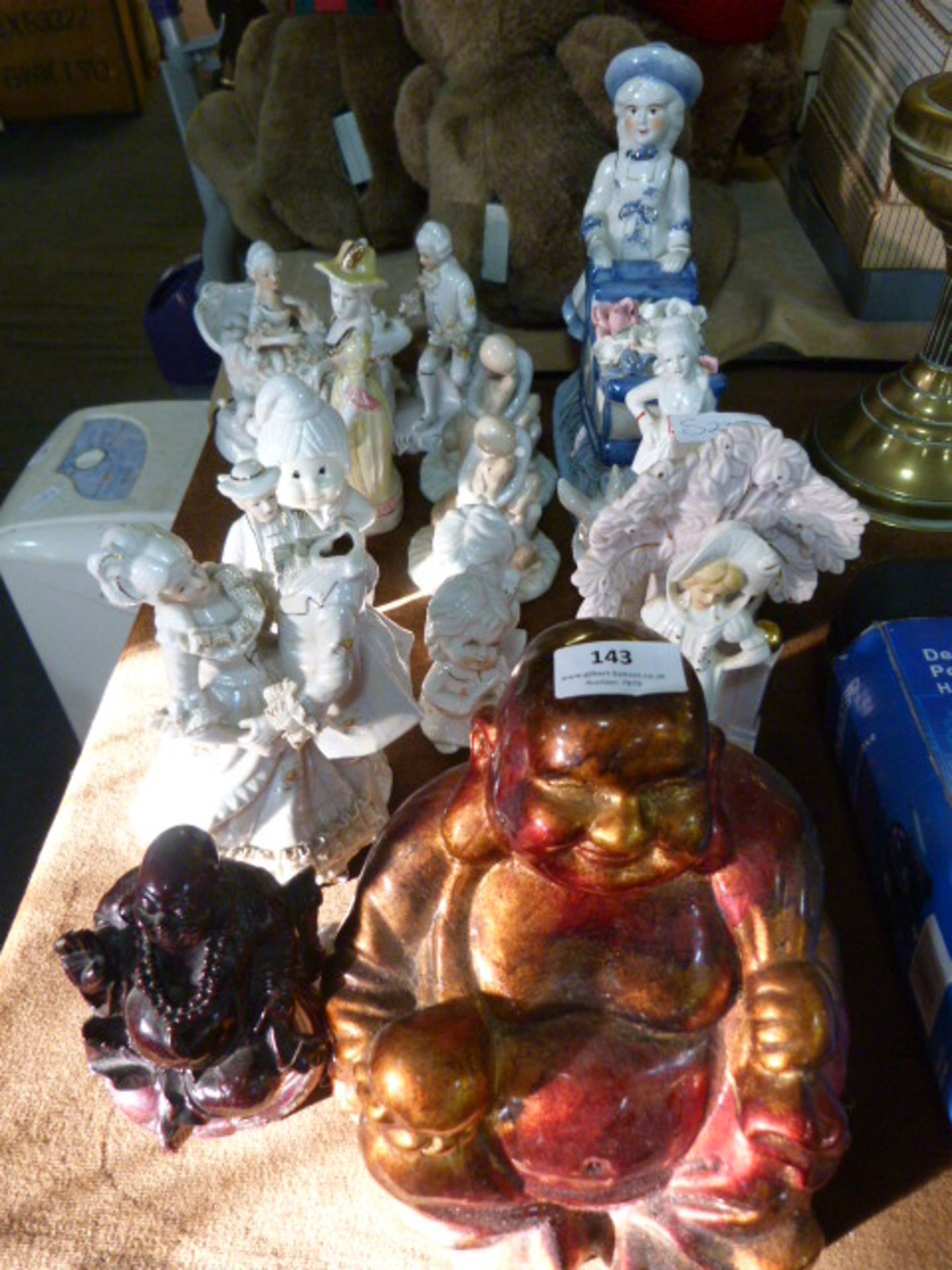 Pottery Buddha Ornaments etc.