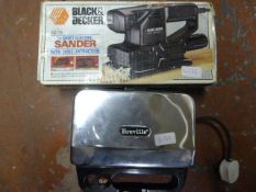 Black & Decker Sander and Breville Sandwich Toaste