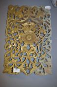 Carved Wood Decorative Wall Plaque