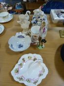 Table Lot; Decorative Dishes, Ornaments, Figurines