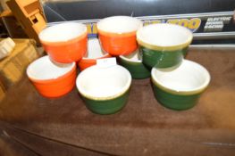 Eight Le Creuset Pots