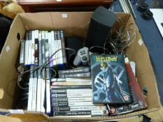 Box Containing PlayStation and Xbox Games, Accesso
