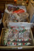 Three Boxes of Christmas Themed Keyrings