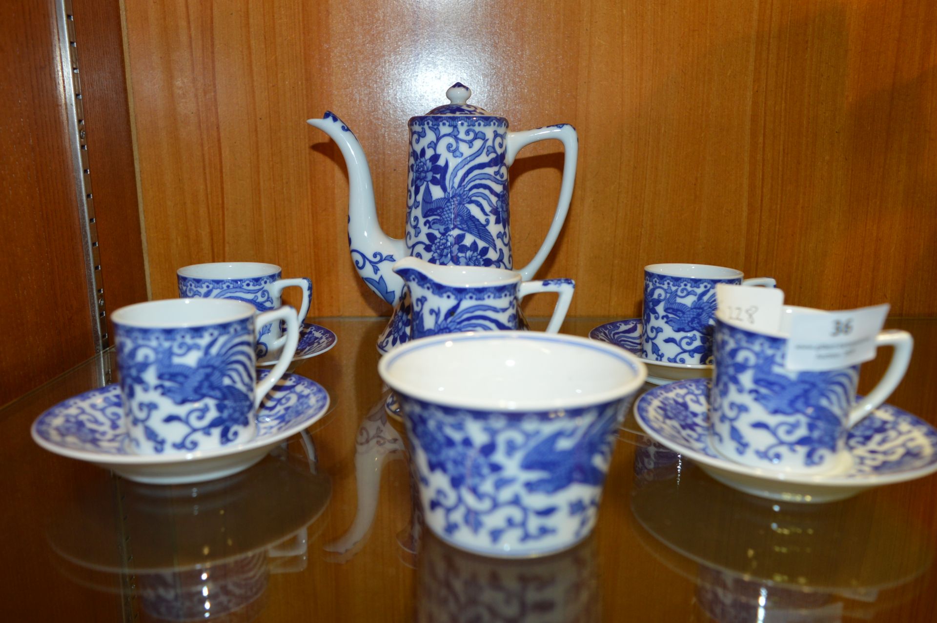 Noritake Blue & White Bird 11 Piece Decorated Tea