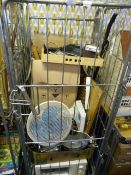 Cage Lot: Stainless Steel Pan Set, Microwave Oven,