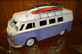 Tin VW Caravanette Surfer Van