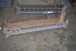 Two Victorian Cast Iron Fire Fenders