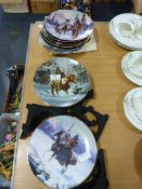 Collection of Decorative Wall Plates "American Ind