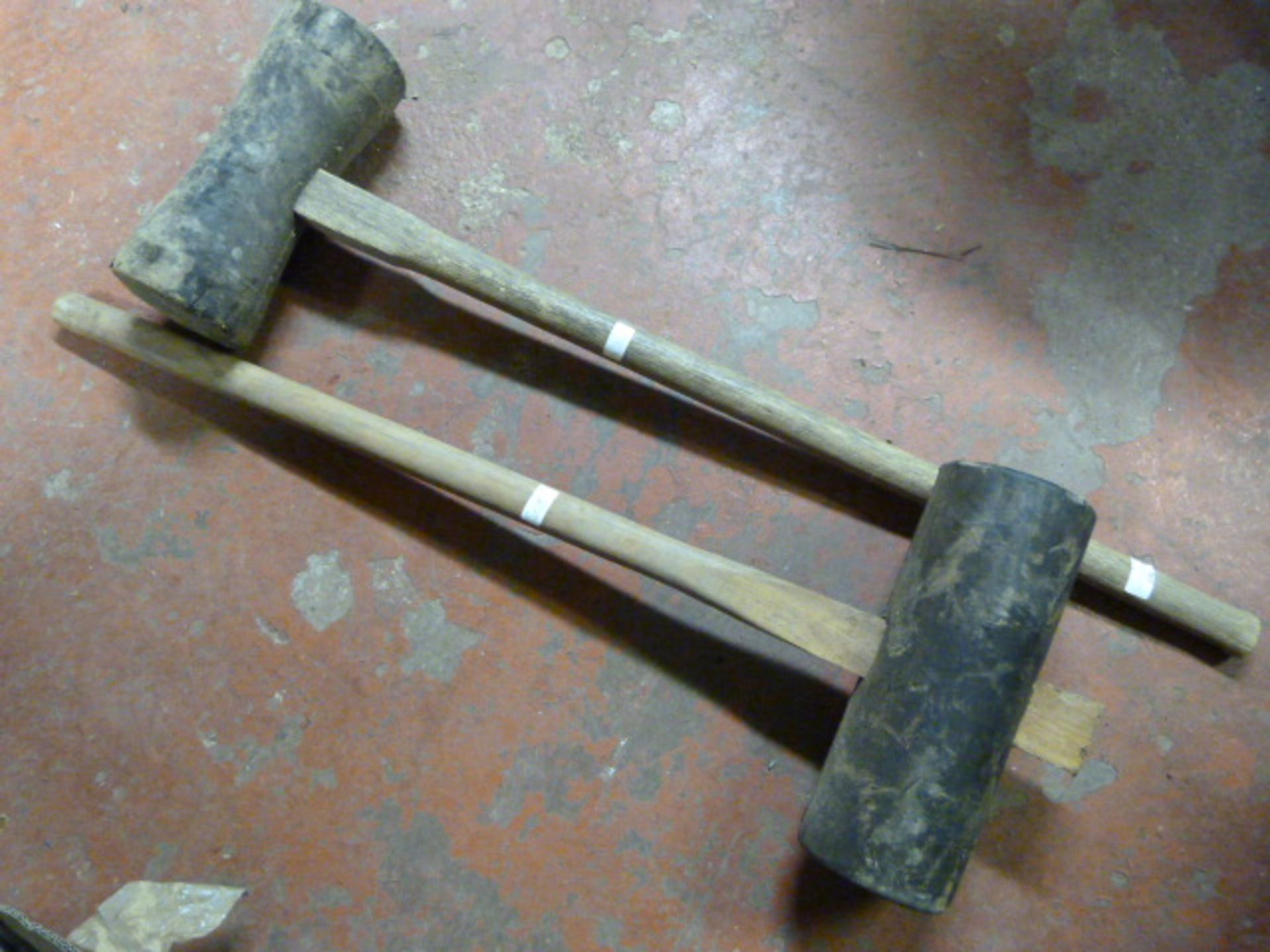 Two Large Rubber Mallets