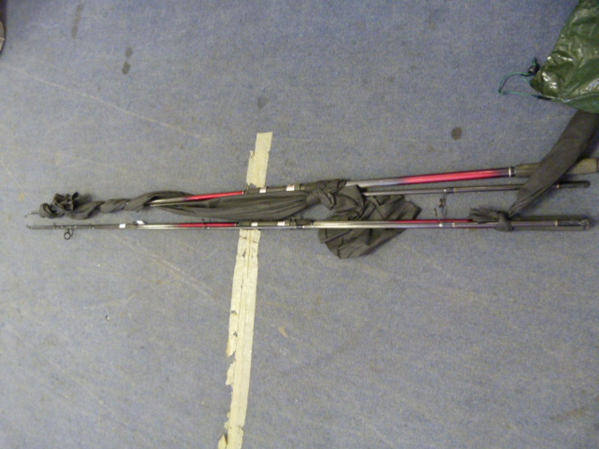 Two Graphite 11ft Carp Fishing Rods