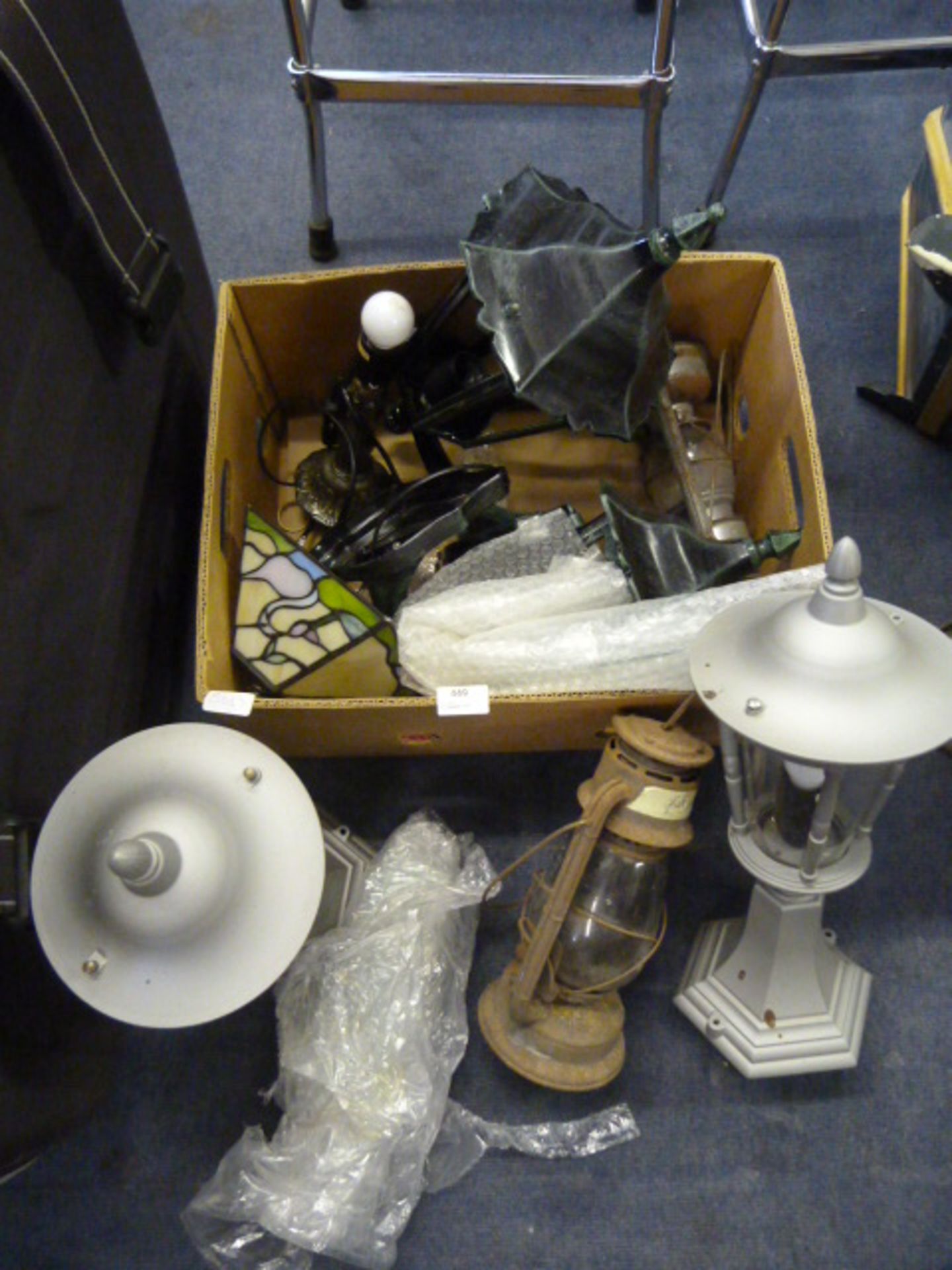 Selection of Outdoor Lights and a Paraffin Lamp