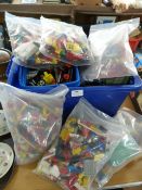 Six Bags of Lego and a Box of Lego