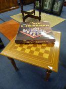 Games Table and Napoleonic War Chess Set