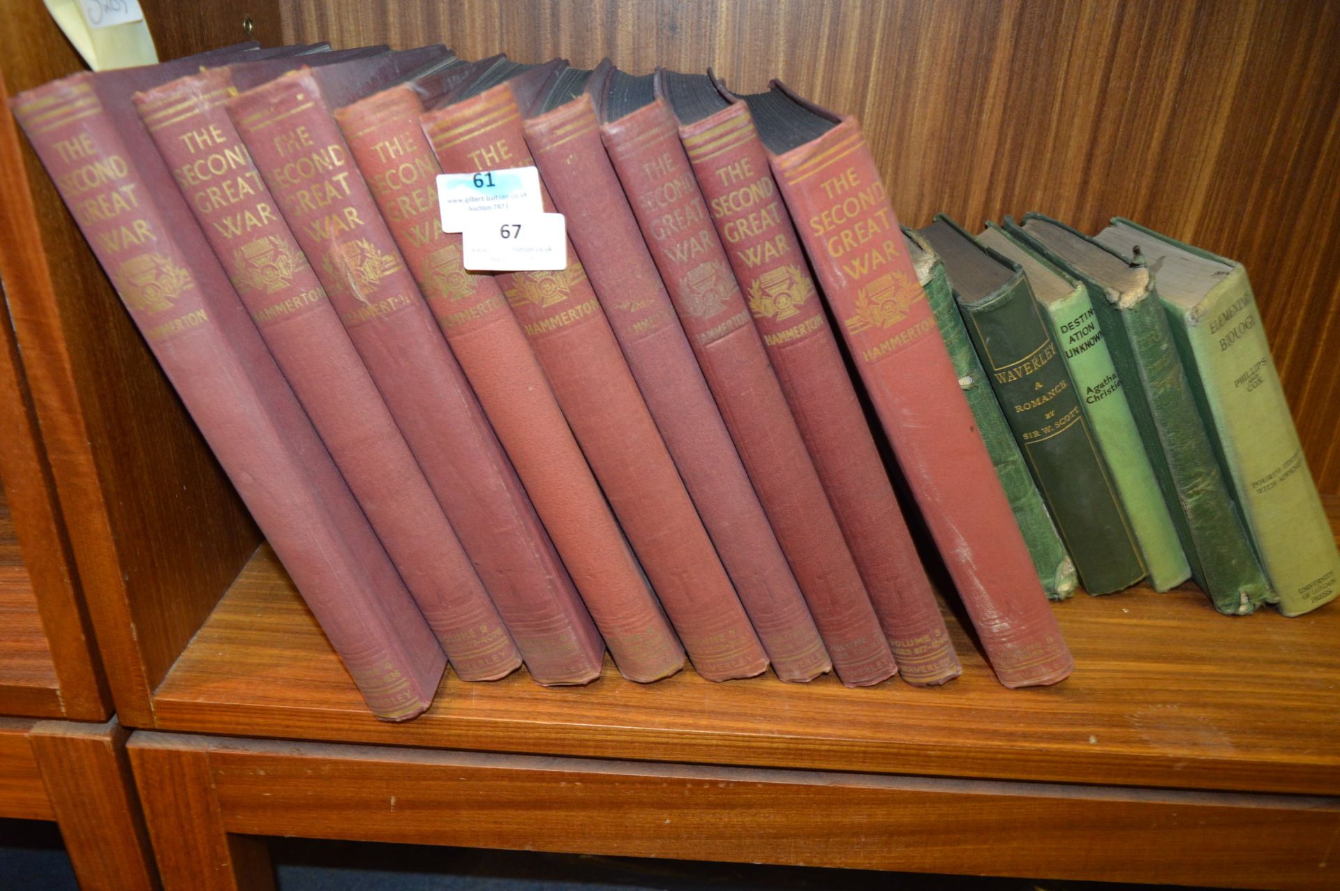 Nine Volumes Second Great War and Other Books