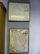 Two Framed Vintage Maps - East Riding of Yorkshire