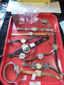 Tray of Ladies Wristwatches