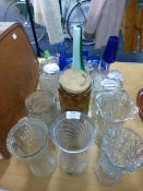 Glassware, Vases, Jars, Fruit Dish, etc.