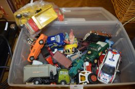 Box Containing Play Worn Matchbox, Tonka and Other