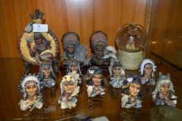 Collection of American Red Indian Figures