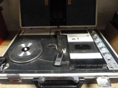 *Crown Stereo Portable Radio/Cassette/Record Playe