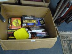 Box of Assorted DVDs, etc.