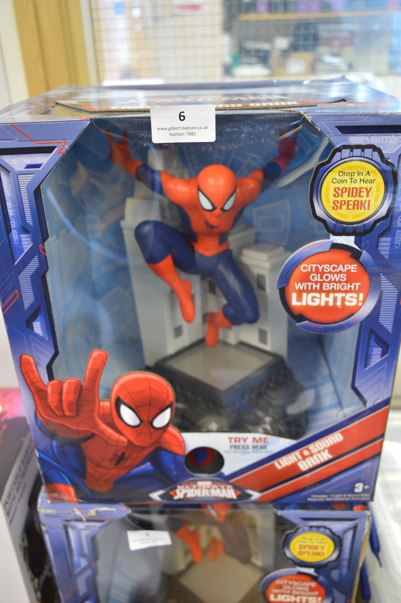 *Spiderman Light & Sound Bank