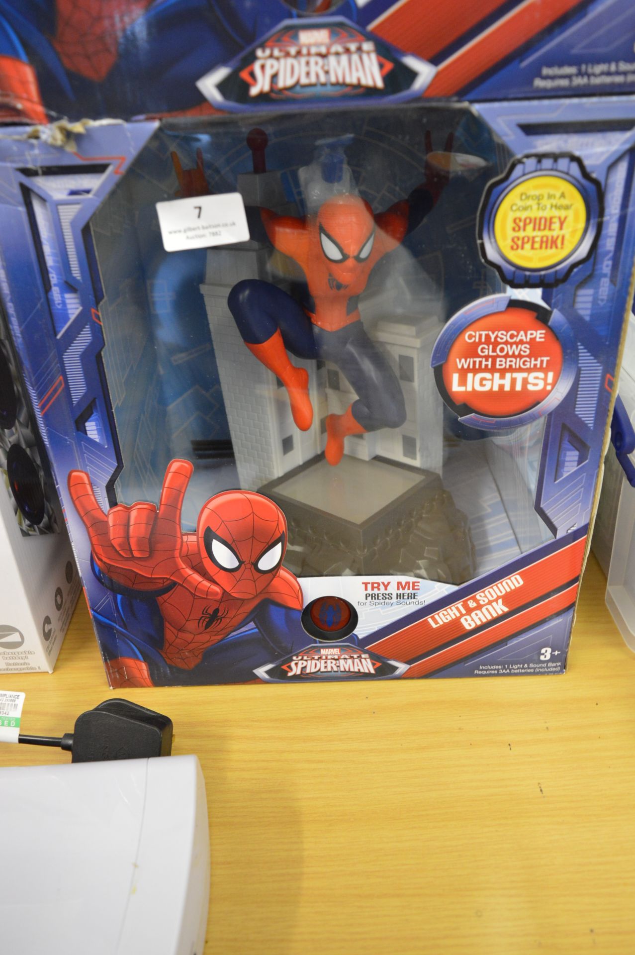 *Spiderman Light & Sound Bank